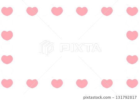 heart frame illustration heart frame illustration 131792817