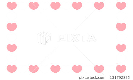 heart frame illustration heart frame illustration 131792825