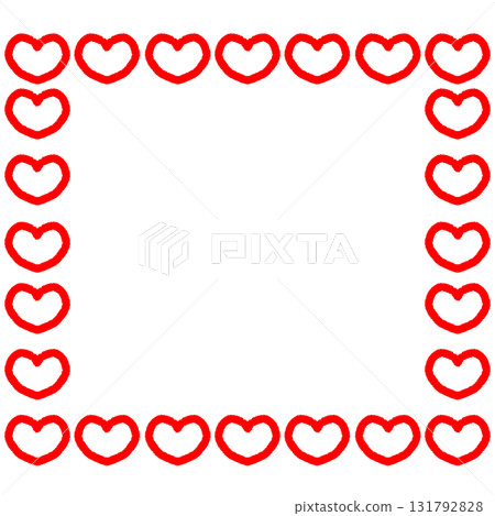 heart frame illustration heart frame illustration 131792828