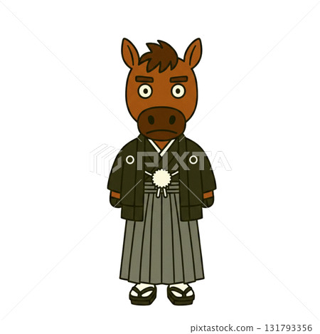 穿著鳳頭袴的馬 131793356