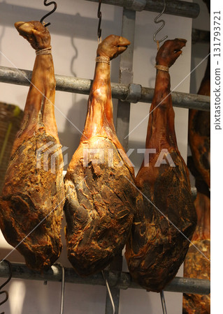 Yunnan Sanyuan pork Jinhua ham sold in a dry food specialty street called "Haimi Street" in Defu Doxi, Hong Kong 131793721