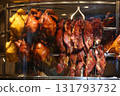 Duck pottery and char siu sold in Wan Chai, Hong Kong. very delicious. 131793732