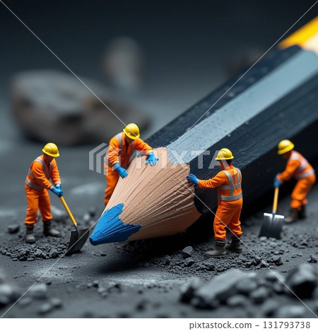 Fairy unearthing a pencil 131793738