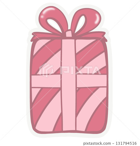 Party sticker collection set. Cute pastel colors. Can be used for card, invitation, border. Isolated illustration of birthday, elements like gift, cake, balloon, hand drawn cartoon illustration. Party sticker collection set. Cute pastel colors. Can be used for card, invitation, border. Isolated illustration of birthday, elements like gift, cake, balloon, hand drawn cartoon illustration. 131794516