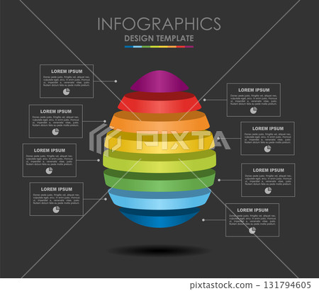 Infographic design template with place for your data. Vector illustration. Infographic design template with place for your data. Vector illustration. 131794605
