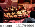 Fish sold at a market in North Point of Hong Kong Island. Many fish are unfamiliar in Japan 131794609