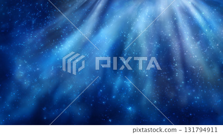 Digital space: Abstract background with blue rays 131794911