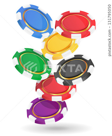 colored casino game chips cartoon stock vector illustration colored casino game chips cartoon stock vector illustration 131795050