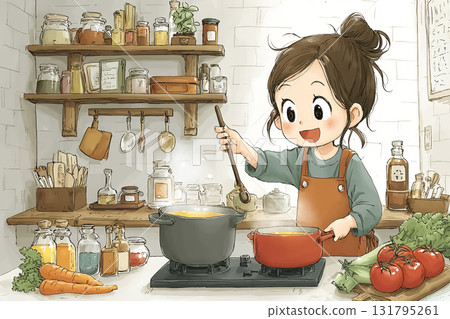 美優系列：用魔杖煮飯的魔女美優 131795261