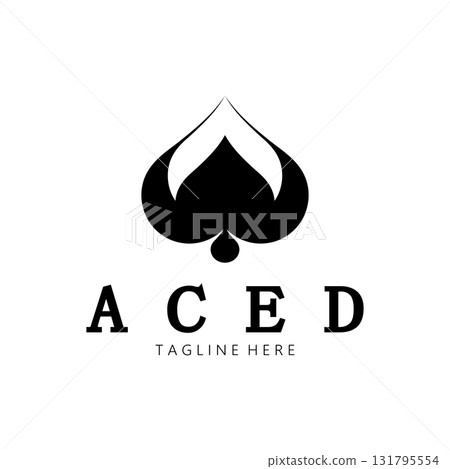 ace logo design for casino poker app games vector 131795554