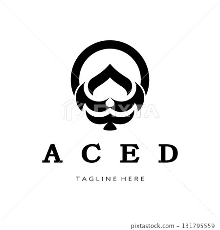 ace logo design for casino poker app games vector ace logo design for casino poker app games vector 131795559