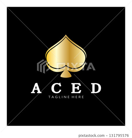 ace logo design for casino poker app games vector ace logo design for casino poker app games vector 131795576