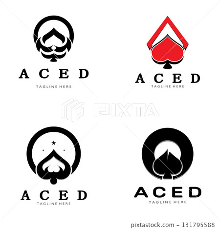 ace logo design for casino poker app games vector ace logo design for casino poker app games vector 131795588