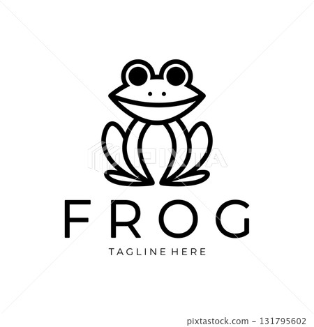 frog logo simple vector design template frog logo simple vector design template 131795602