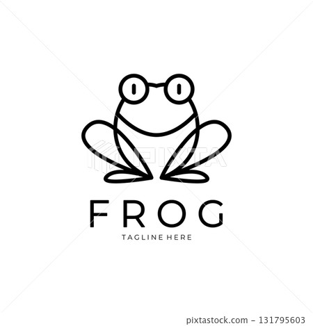 frog logo simple vector design template frog logo simple vector design template 131795603