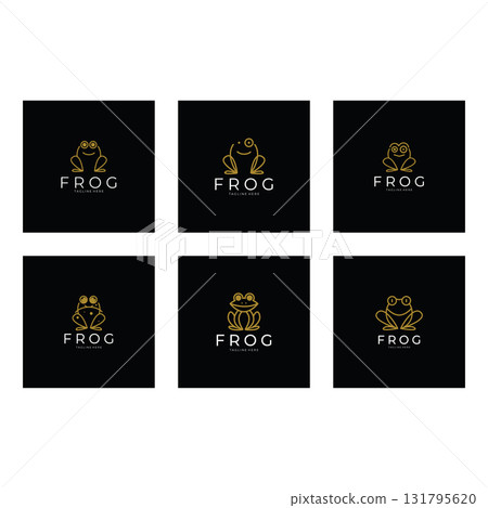 frog logo simple vector design template frog logo simple vector design template 131795620