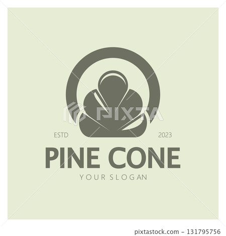 abstract simple pinecone logo design,for business,badge,emblem,pine plantation,pine wood industry,yoga,spa,vector abstract simple pinecone logo design,for business,badge,emblem,pine plantation,pine wood industry,yoga,spa,vector 131795756