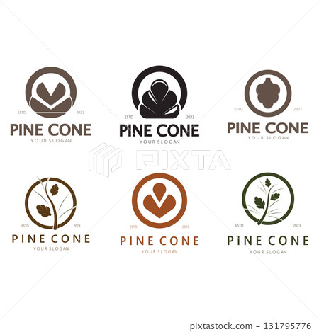 abstract simple pinecone logo design,for business,badge,emblem,pine plantation,pine wood industry,yoga,spa,vector abstract simple pinecone logo design,for business,badge,emblem,pine plantation,pine wood industry,yoga,spa,vector 131795776