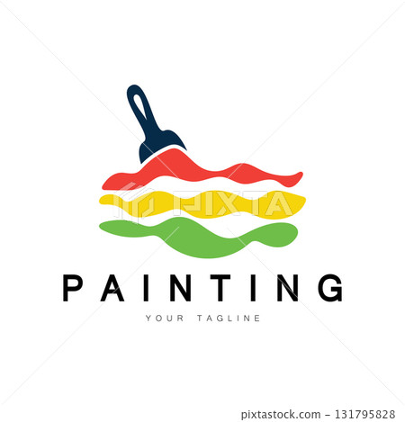 Paint Logo Template vector icon Paint Logo Template vector icon 131795828