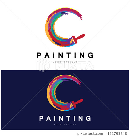 Paint Logo Template vector icon Paint Logo Template vector icon 131795848