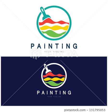 Paint Logo Template vector icon 131795853