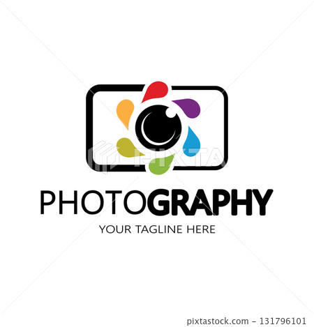 photography camera logo icon vector design template isolated on black background photography camera logo icon vector design template isolated on black background 131796101
