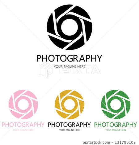 photography camera logo icon vector design template isolated on black background photography camera logo icon vector design template isolated on black background 131796102