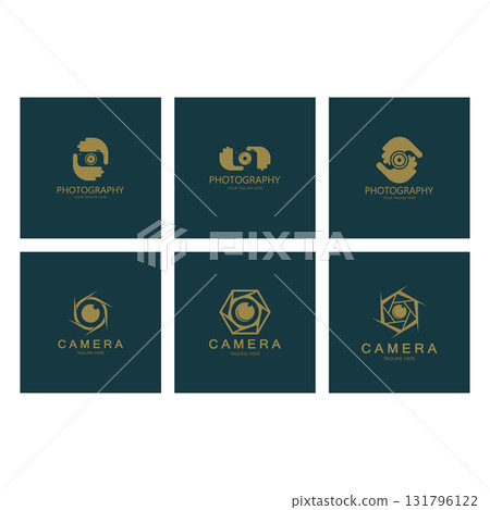 photography camera logo icon vector design template isolated on black background photography camera logo icon vector design template isolated on black background 131796122