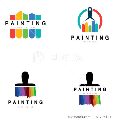 Paint Logo Template vector icon Paint Logo Template vector icon 131796124