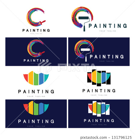 Paint Logo Template vector icon Paint Logo Template vector icon 131796125