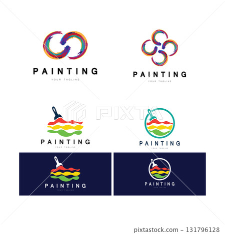 Paint Logo Template vector icon Paint Logo Template vector icon 131796128