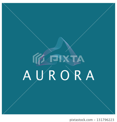 aurora logo design icon illustration vector template aurora logo design icon illustration vector template 131796223