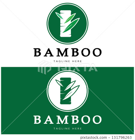 Bamboo Logo Template vector icon illustration design 131796263