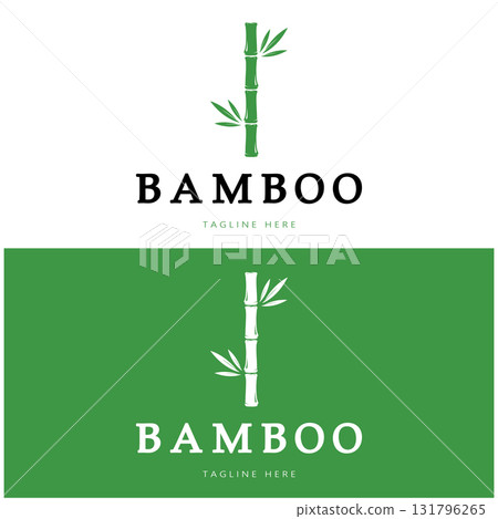 Bamboo Logo Template vector icon illustration design Bamboo Logo Template vector icon illustration design 131796265