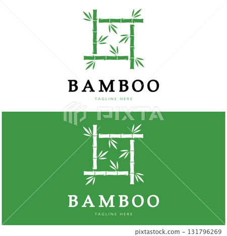 Bamboo Logo Template vector icon illustration design Bamboo Logo Template vector icon illustration design 131796269