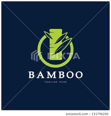 Bamboo Logo Template vector icon illustration design 131796280