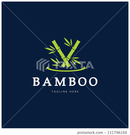 Bamboo Logo Template vector icon illustration design Bamboo Logo Template vector icon illustration design 131796288