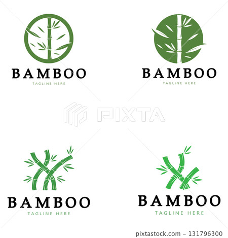 Bamboo Logo Template vector icon illustration design 131796300
