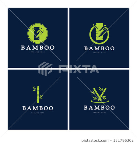 Bamboo Logo Template vector icon illustration design 131796302
