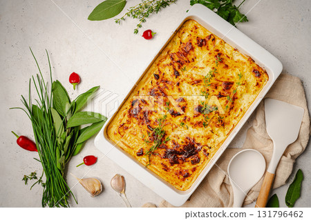 Traditional potato casserole Traditional potato casserole 131796462