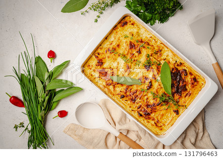 Traditional potato casserole Traditional potato casserole 131796463