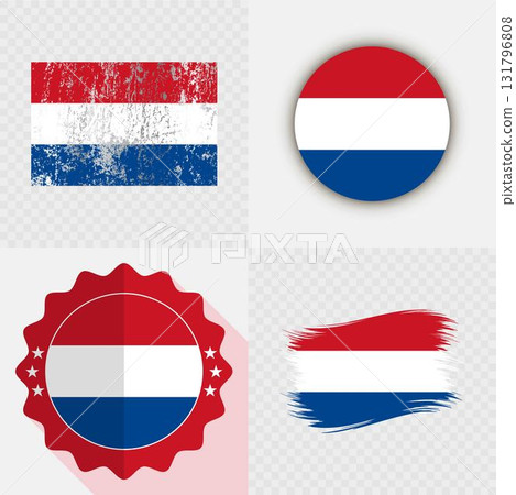 Netherlands National Flag Icon Collection. Netherlands National Flag Icon Collection. 131796808
