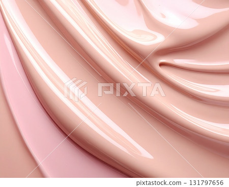 Pink cosmetic cream texture background 131797656
