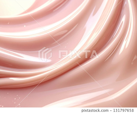 Pink cosmetic cream texture background 131797658