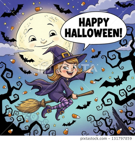 girl in halloween costume 131797859