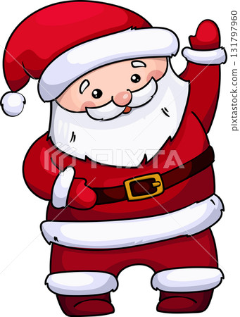christmas character santa Funny cartoon 131797960