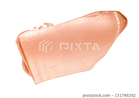 Liquid foundation cream texture swatch for beauty and cosmetic makeup product concept, transparent background Liquid foundation cream texture swatch for beauty and cosmetic makeup product concept, transparent background 131798292