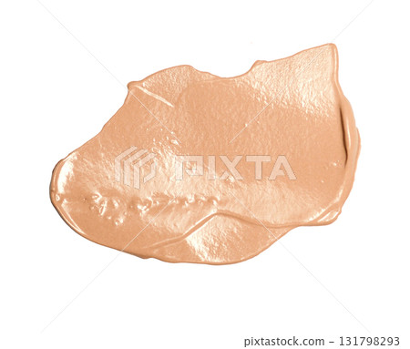 Liquid foundation cream texture swatch for beauty and cosmetic makeup product concept, transparent background Liquid foundation cream texture swatch for beauty and cosmetic makeup product concept, transparent background 131798293