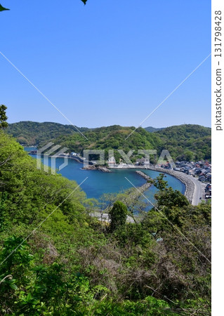 Iwami Hamada Castle 074 Matsubara Bay seen from the main enclosure 131798428
