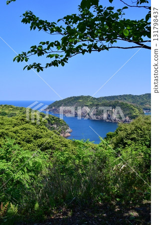 石見濱田城 066 從城牆望去的松原灣 131798437